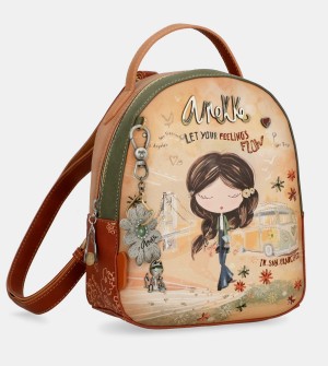 Anekke Peace & Love Small Women's Backpacks | 1982063-RZ