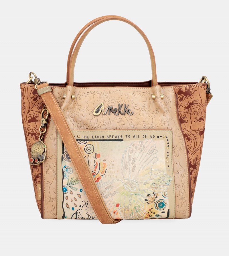 Anekke Butterfly Shoulder Women's Tote Bags | 7910356-IB