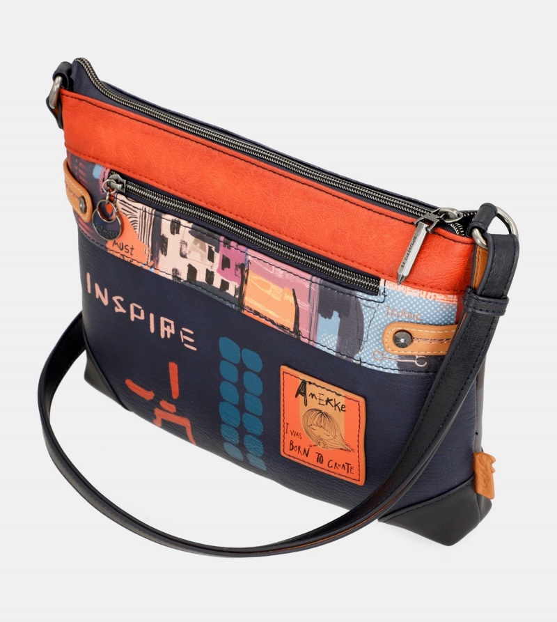 Anekke Contemporary Large Printed Women's Shoulder Bags | 9638201-RV